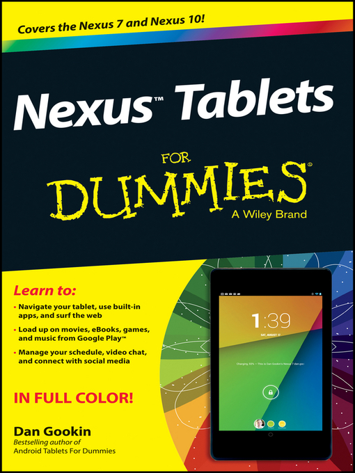 Title details for Nexus Tablets For Dummies by Dan Gookin - Available